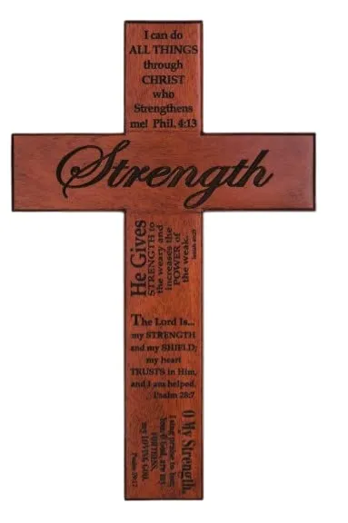 12' Mahogany Cross - Timeless Design, Lightweight & Perfect Gift for Any Occasion