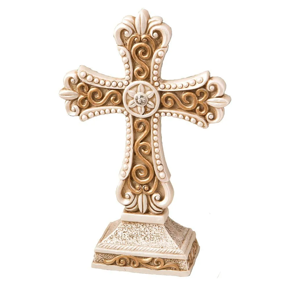 Beautiful Antique Ivory Cross by CASCADE GOODS - Perfect Baptism Gift