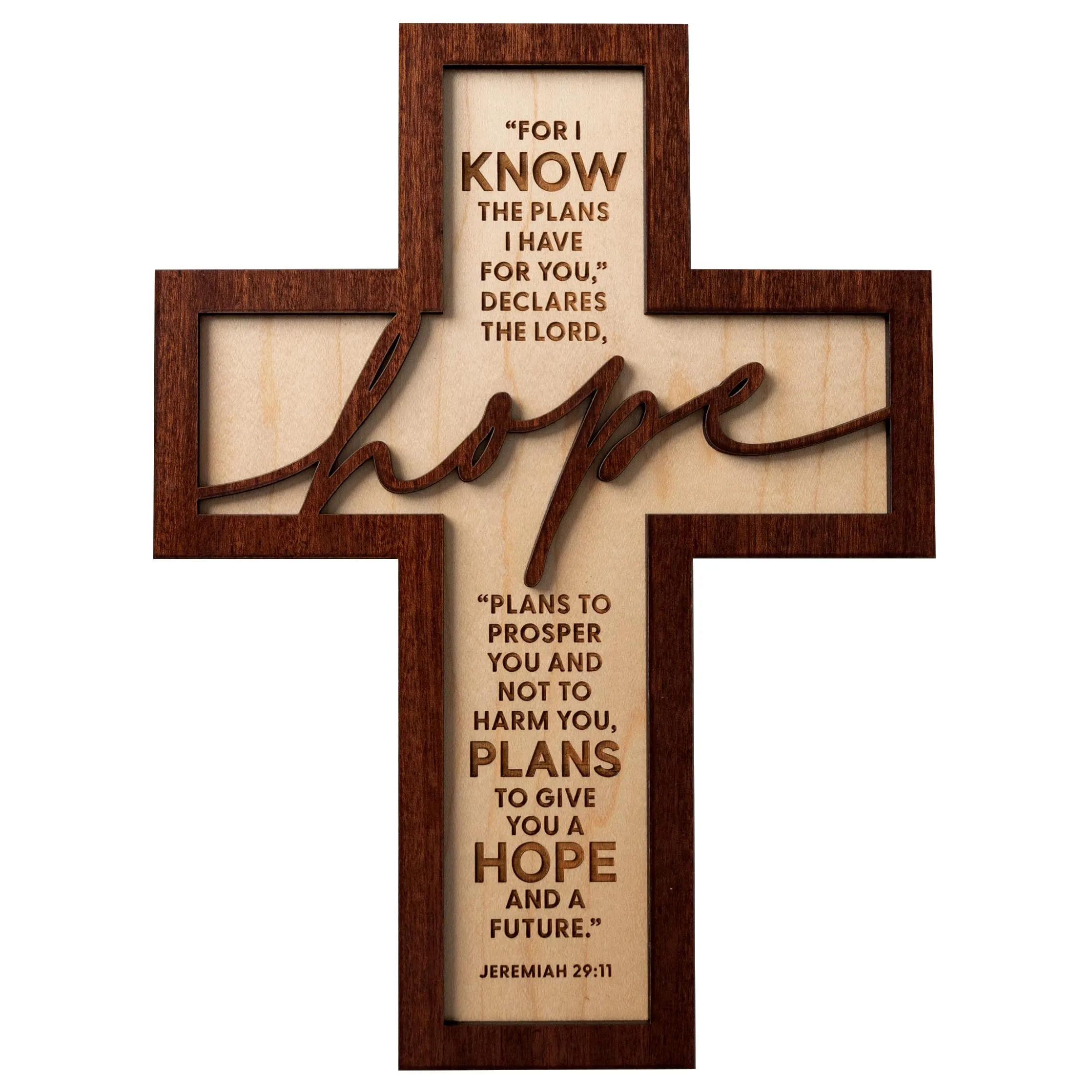 DEXSA Hope Cross Wall Plaque 7.5'x10'