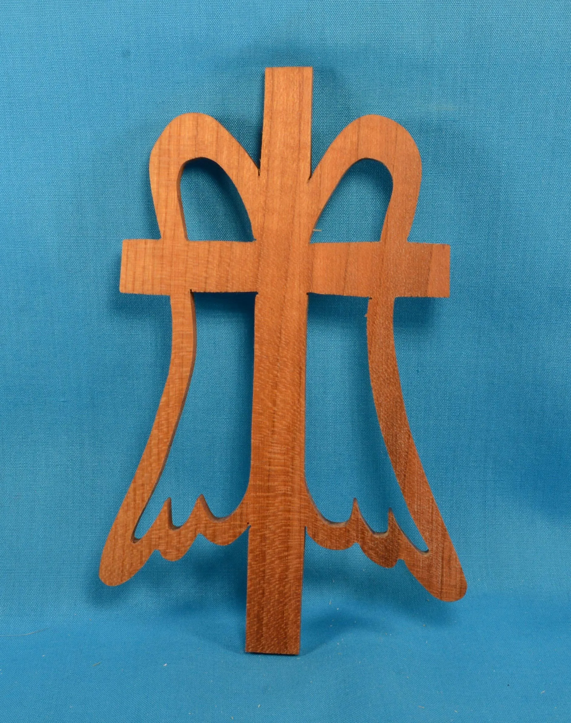 Handcrafted Hardwood Wall Cross - Customizable Wood Tone, Unique Design